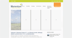Desktop Screenshot of momentum-gruppen.dk