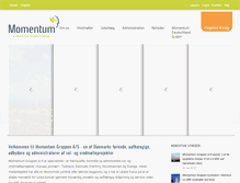 Tablet Screenshot of momentum-gruppen.dk